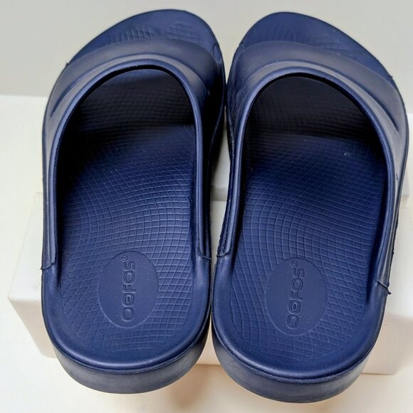 OOFOS Ooahh Unisex Slides Navy - Style 1100 main image 7